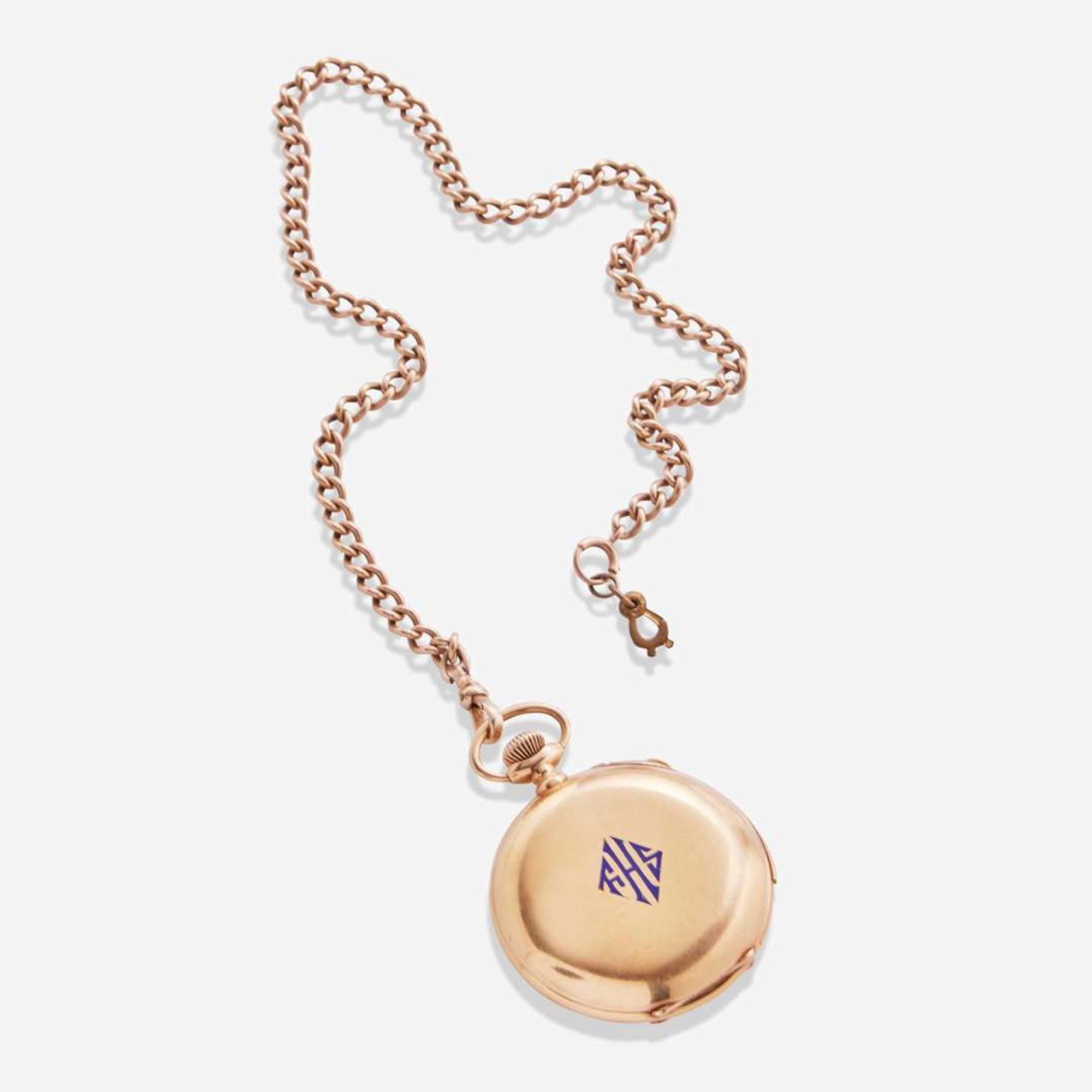 An 18K Yellow Gold Tiffany & Co. Pocket Watch