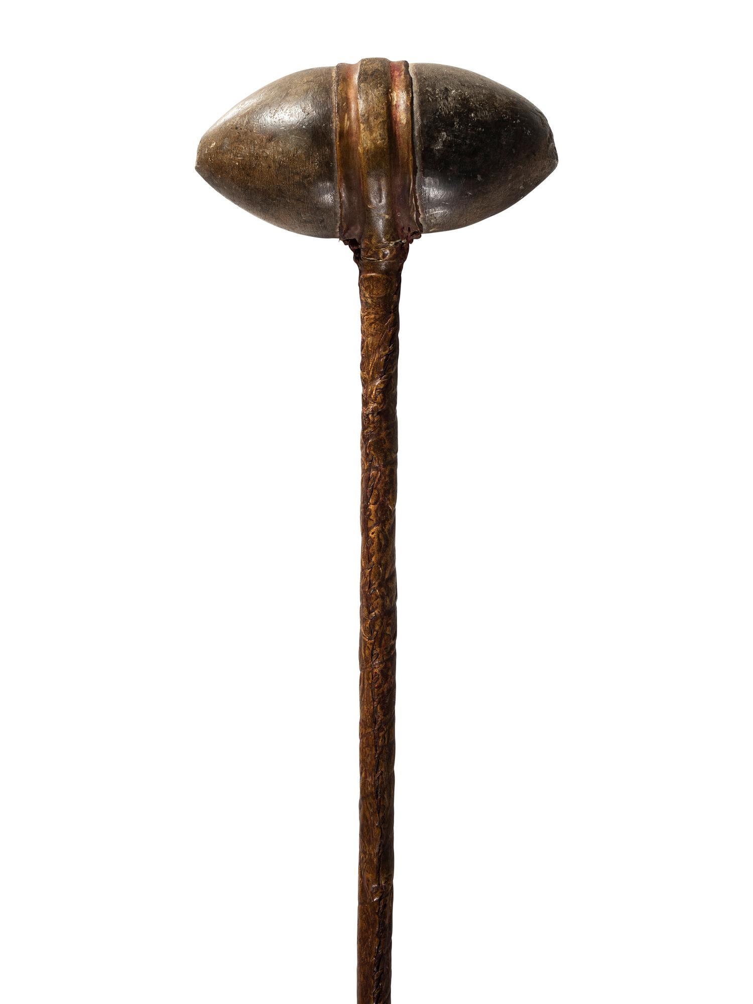 Plains Stone Club, with Painted Handle