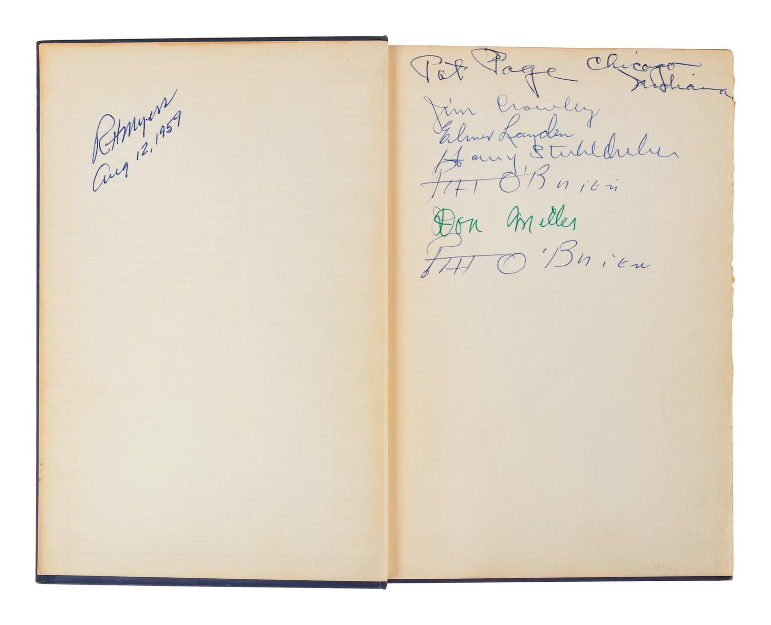 A Rare Signed Edition The Four Horsemen of Notre Dame by James A. Peterson Autographed by all of The Four Horsemen (Beckett Authentication Services BAS Certified),
