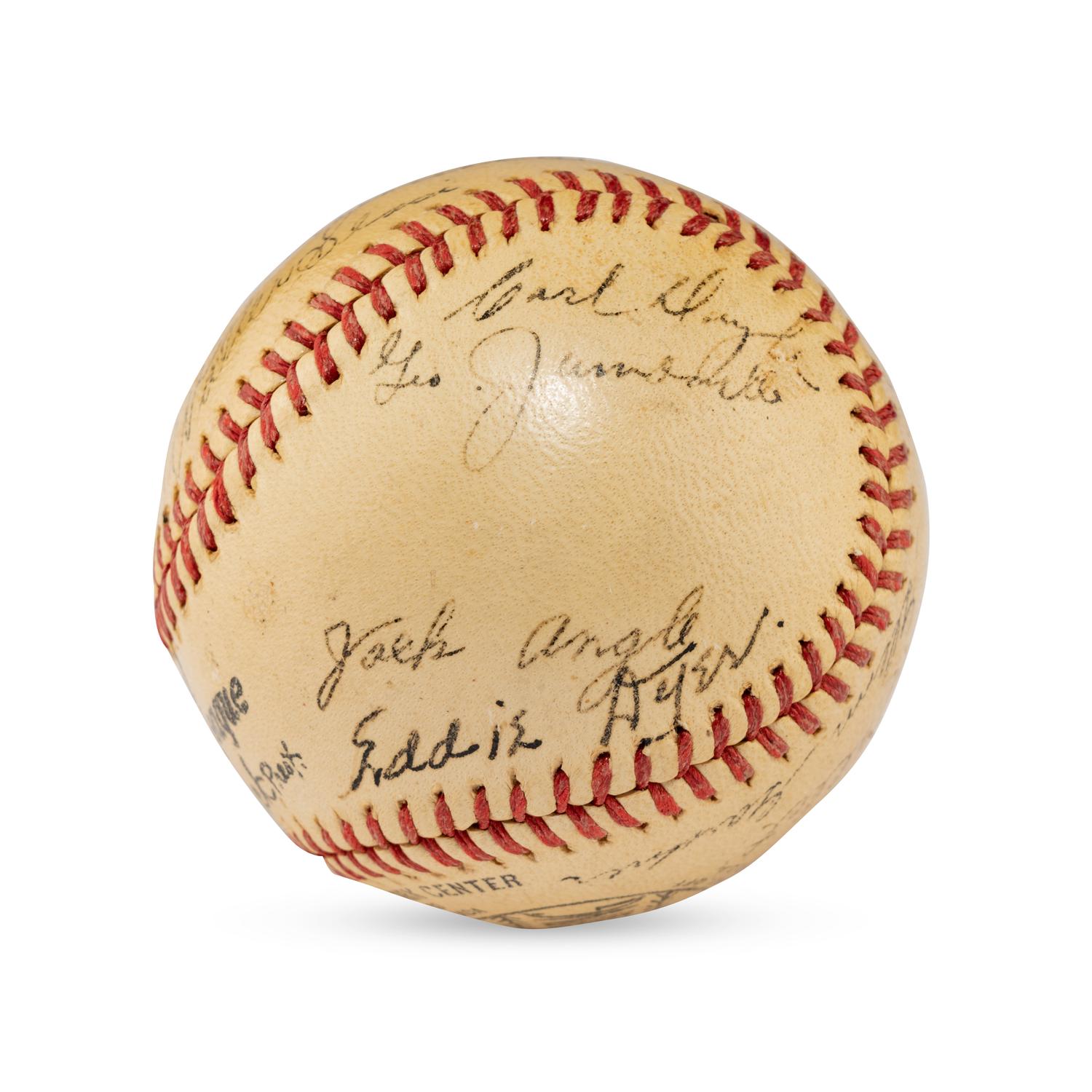 A 1941 Houston Buffaloes Team Signed Autograph Baseball