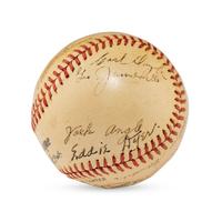 A 1941 Houston Buffaloes Team Signed Autograph Baseball