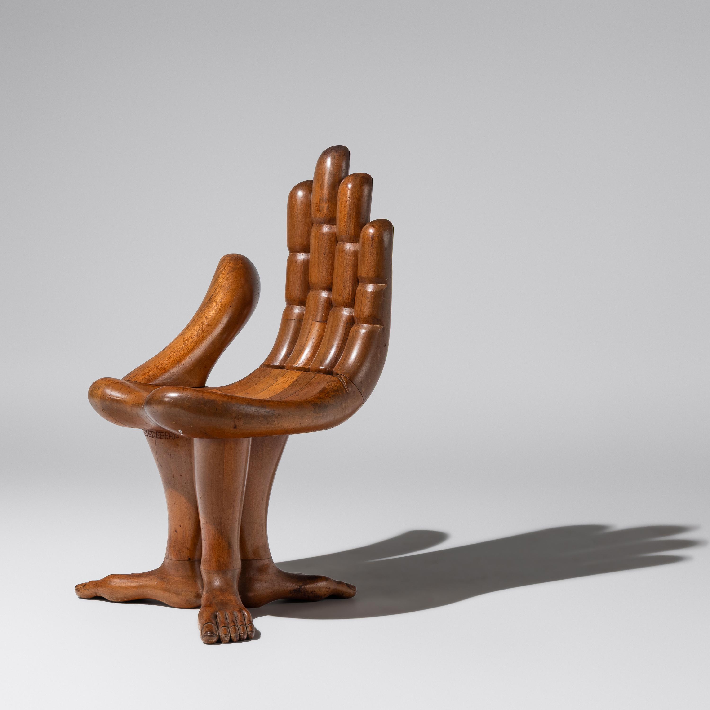 Pedro Friedeberg (Mexican, 1936–2026) — Hand Chair, c. 1975