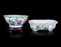Two Chinese Famille Rose Porcelain Bowls
