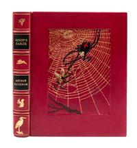 (WEITZ-COLEMAN; RACKHAM, ARTHUR) AESOP. Aesop's Fables. London, 1912. Finely bound by Herbie Weitz. Limited edition, signed.