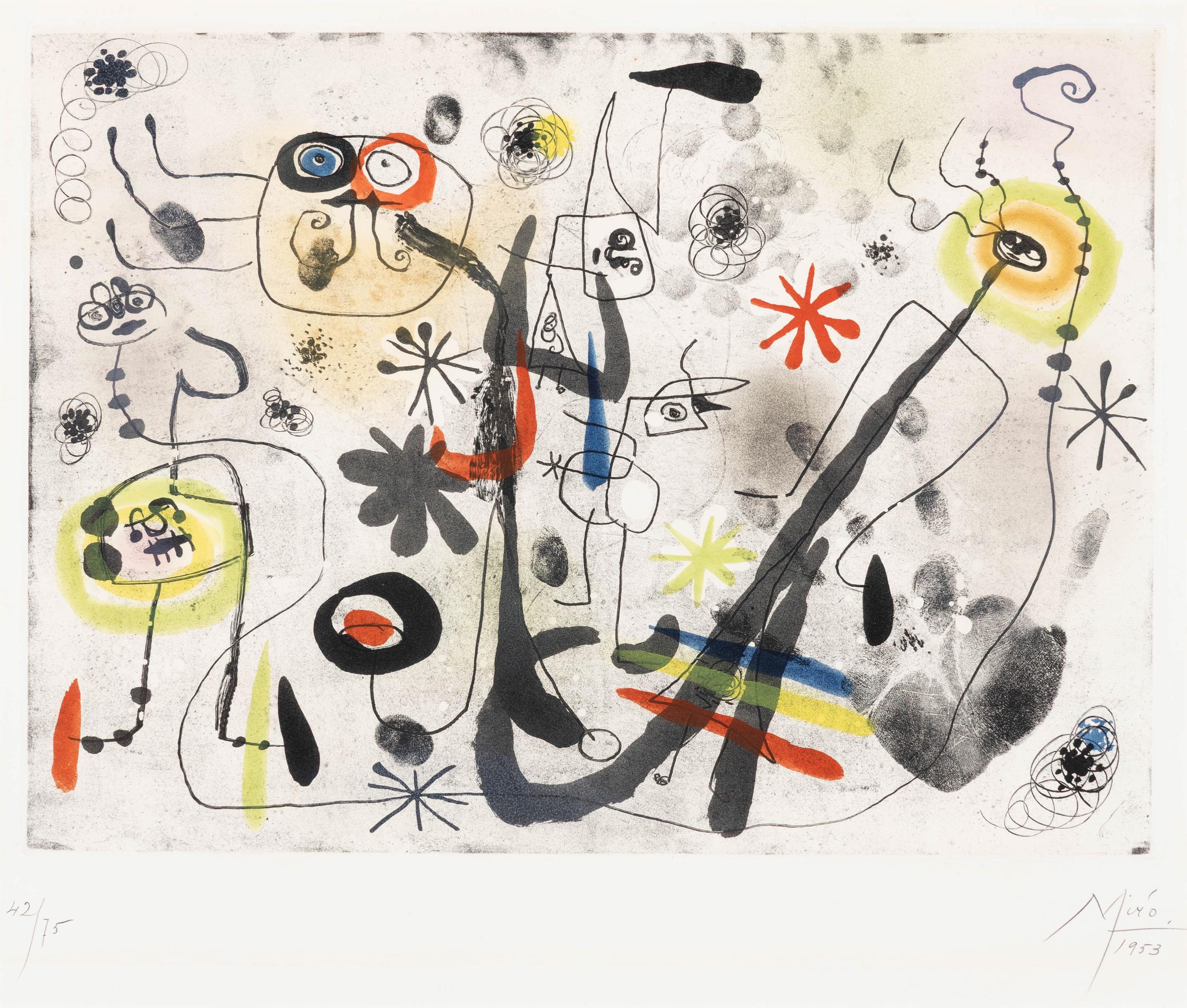 Joan Miró (Spanish, 1893-1983) — La Main , 1953