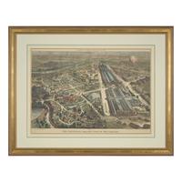 [Philadelphia] The Centennial-Balloon View of the Grounds
