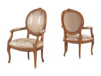 A Pair of Louis XVI Style Fauteuils