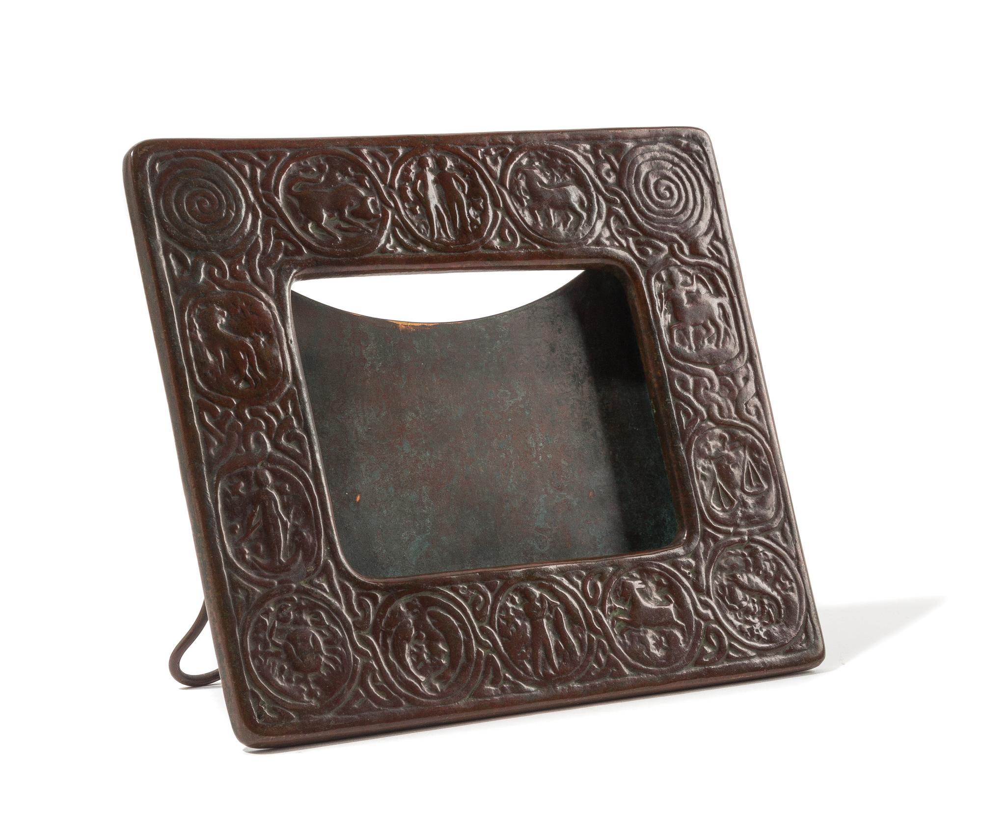 Tiffany Studios, , Zodiac pattern picture frame (25733)