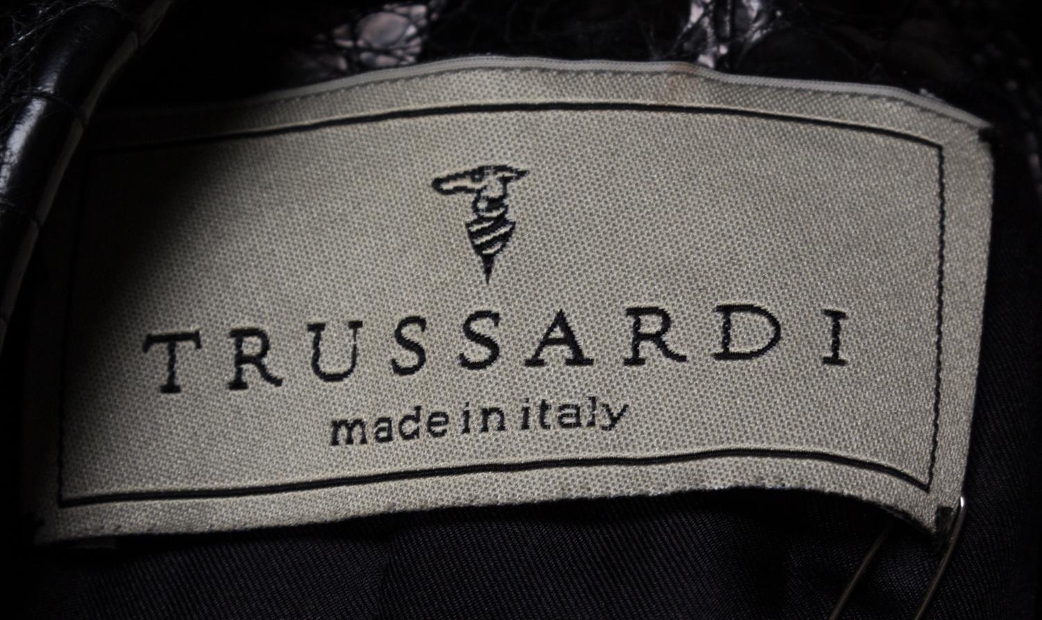 A Trussard Black Reptile Blazer, Size 48.