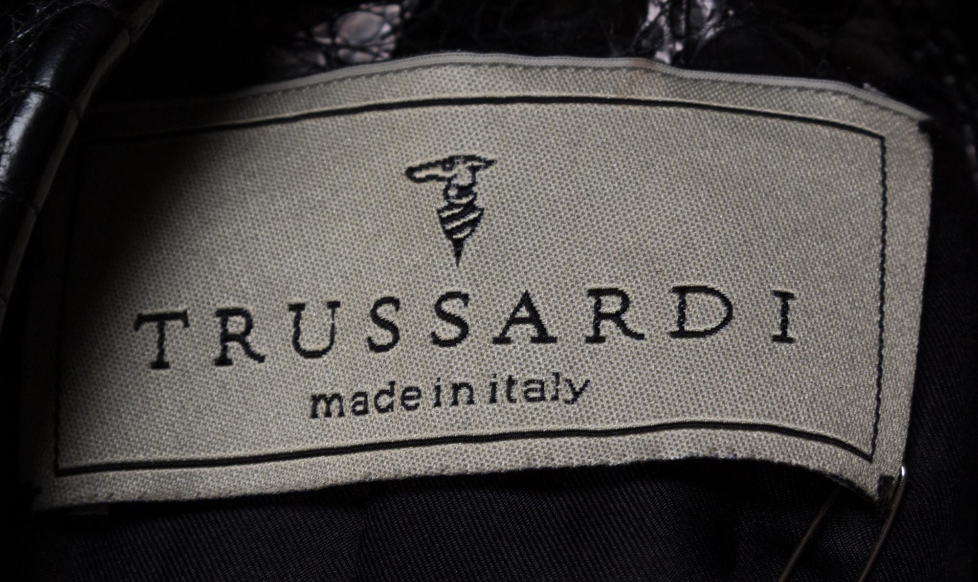 A Trussard Black Reptile Blazer, Size 48.