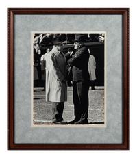 A Group of 14 Photographs of George Halas Formerly Displayed at Mike Ditka's Restaurant