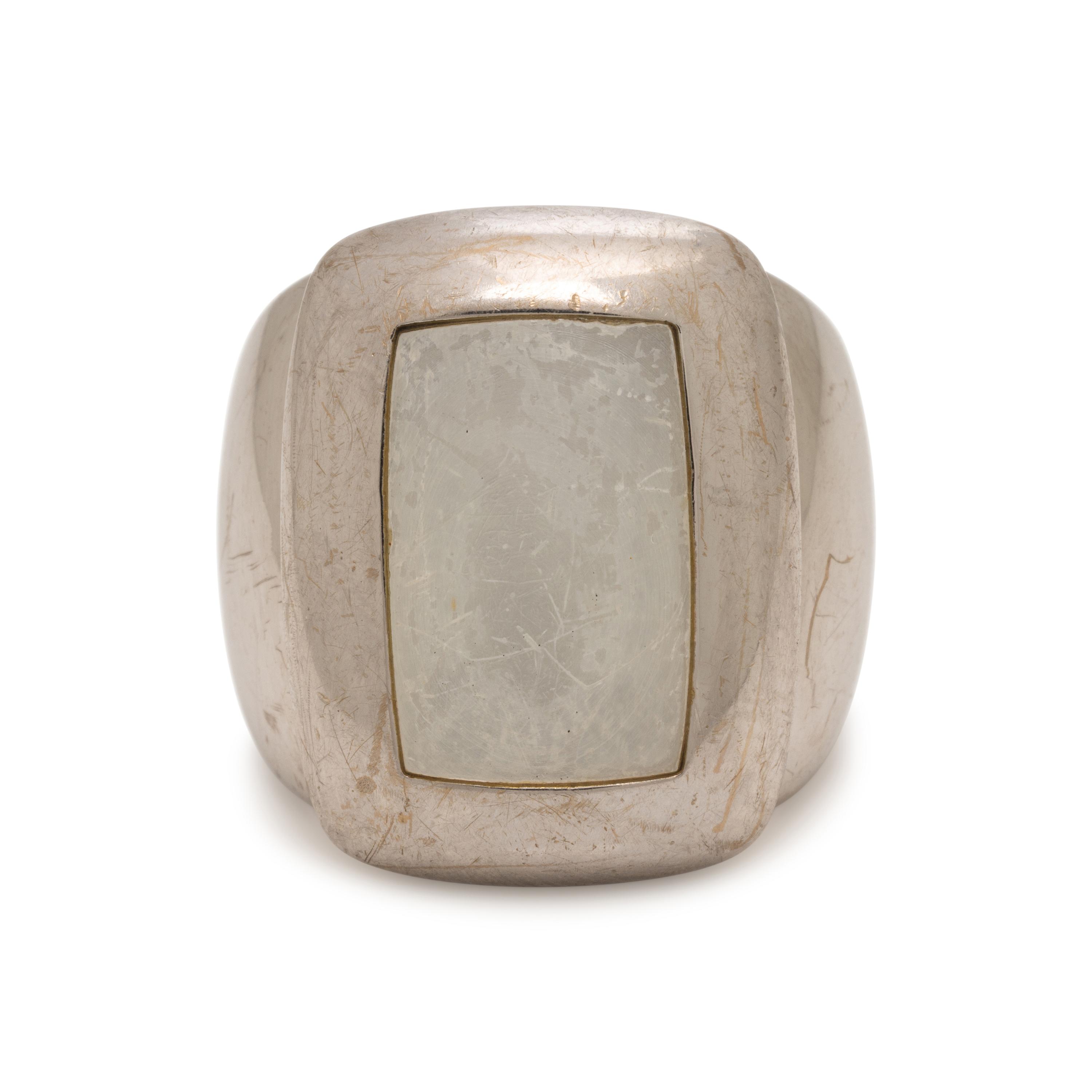 Van Cleef & Arpels, 'Babylon', Mother-of-Pearl and White Gold Ring