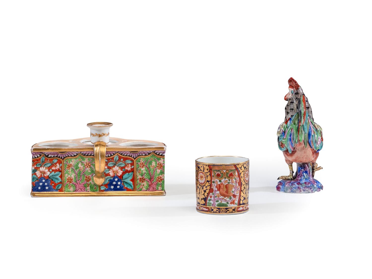 A Group of Spode 'Dollar' Pattern Wares and Other Imari Style Porcelain