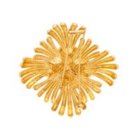 YELLOW GOLD BROOCH