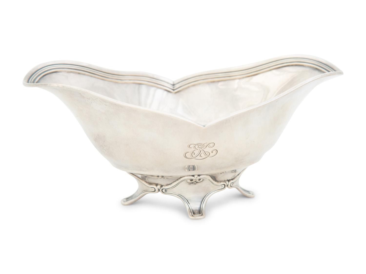 A Tiffany & Co. Silver Sauce Boat and Serving Bowl — New York, New York, 20th Century