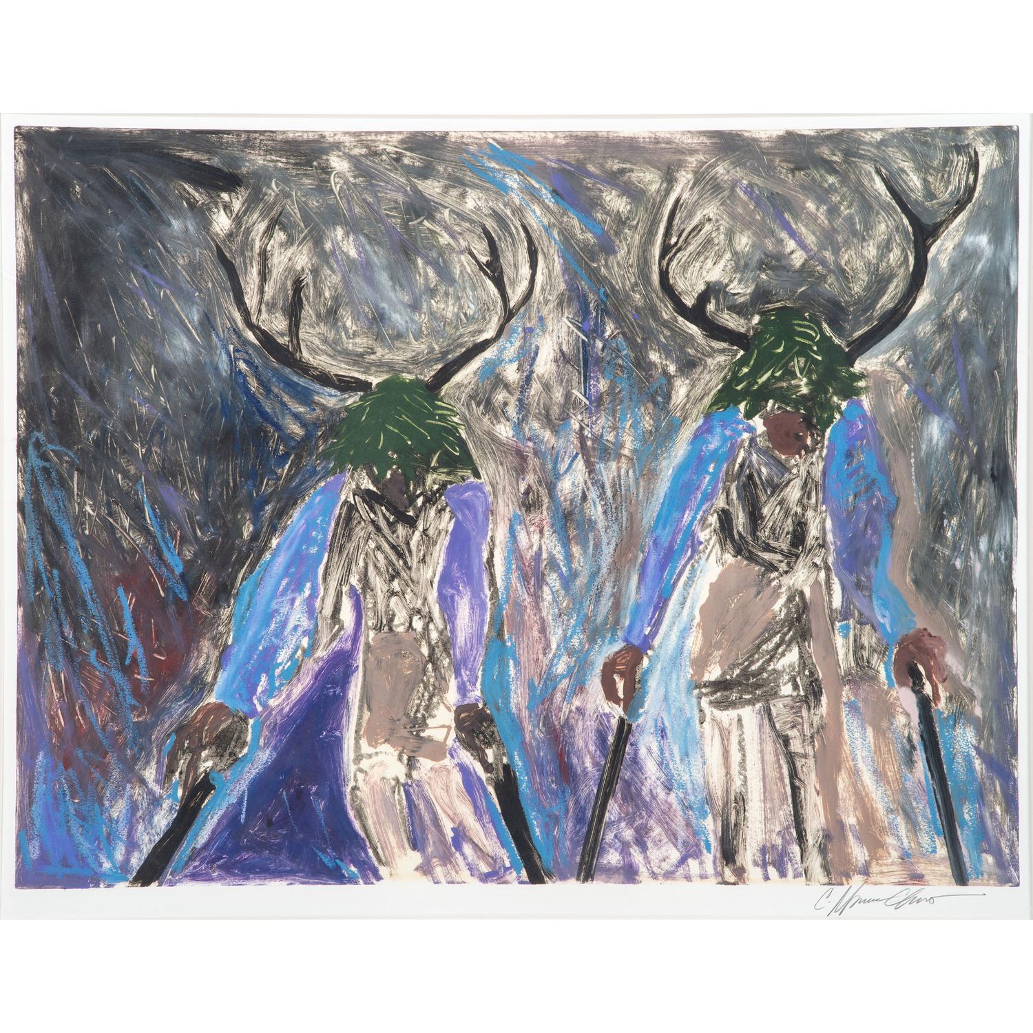 Brothers. Deer Brothers, Dancing at Acoma, Their Feet Pounding the Sacred Ground, I Saw Them