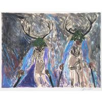 Brothers. Deer Brothers, Dancing at Acoma, Their Feet Pounding the Sacred Ground, I Saw Them