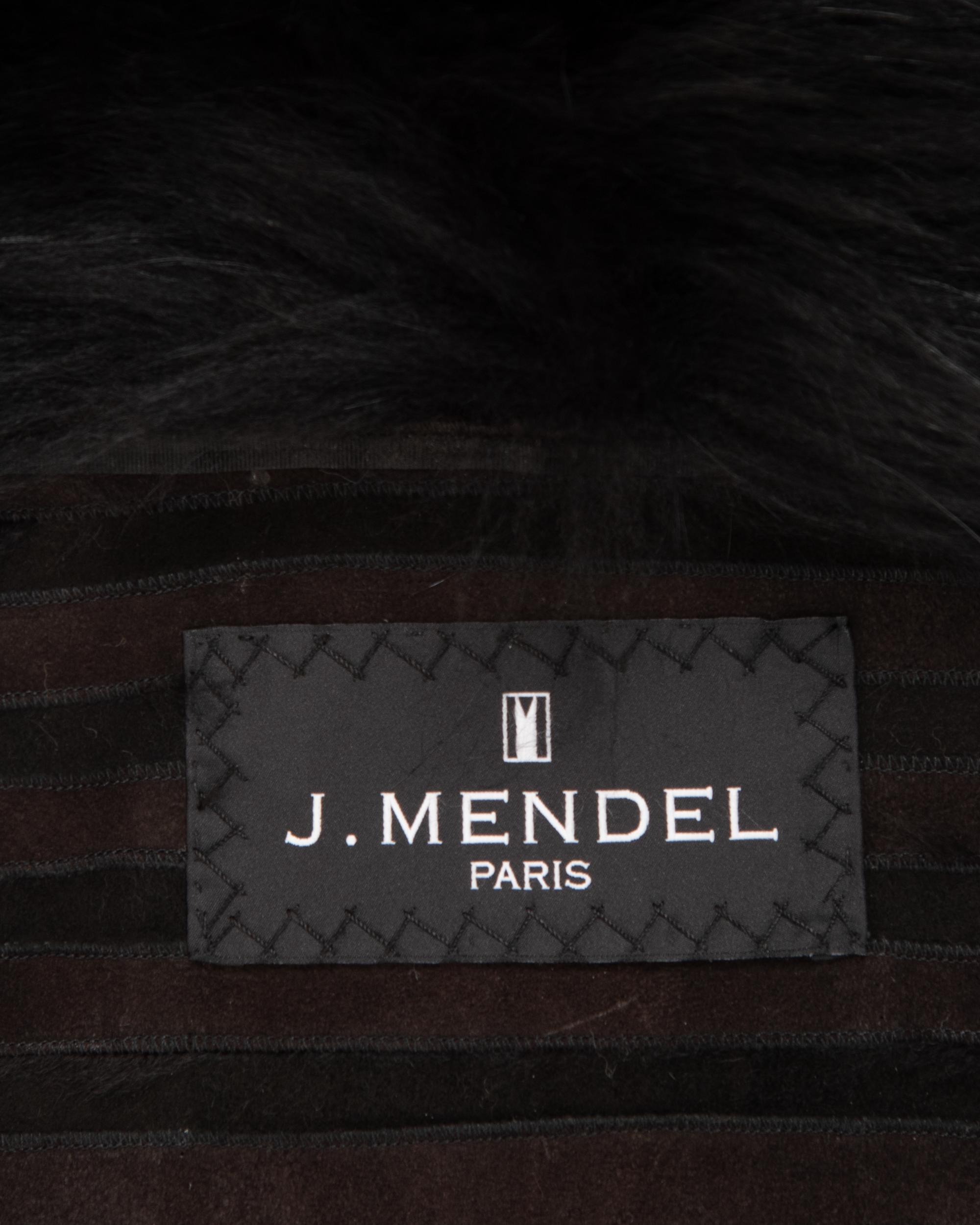 J. Mendel Mink Fur Sleeveless Tunic with Raccoon Fur Collar