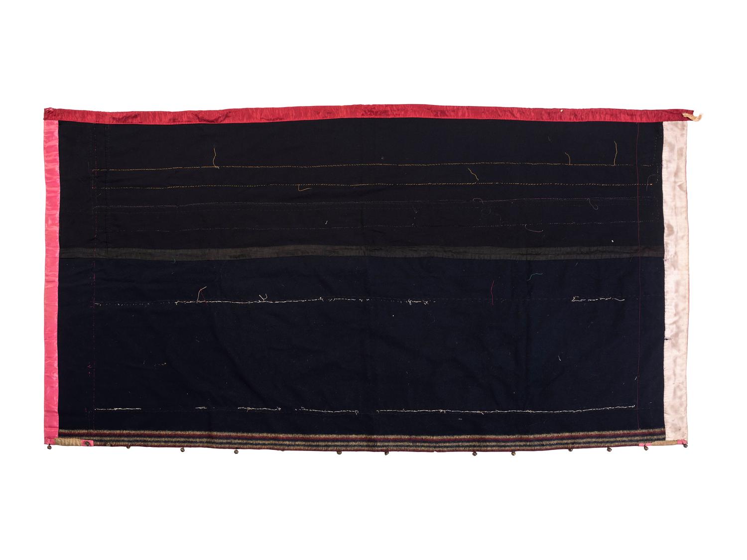 Osage Ribbonwork and Beaded Wool Skirt