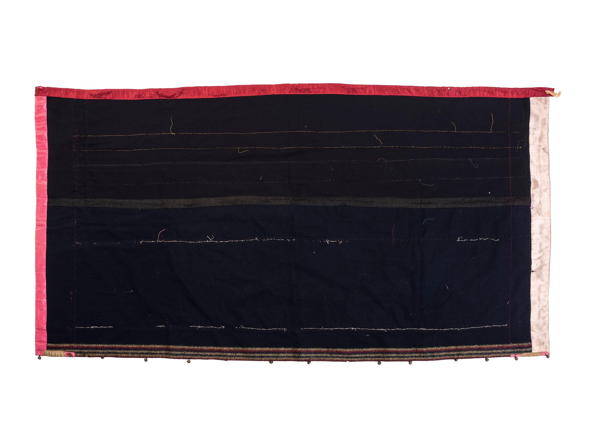 Osage Ribbonwork and Beaded Wool Skirt