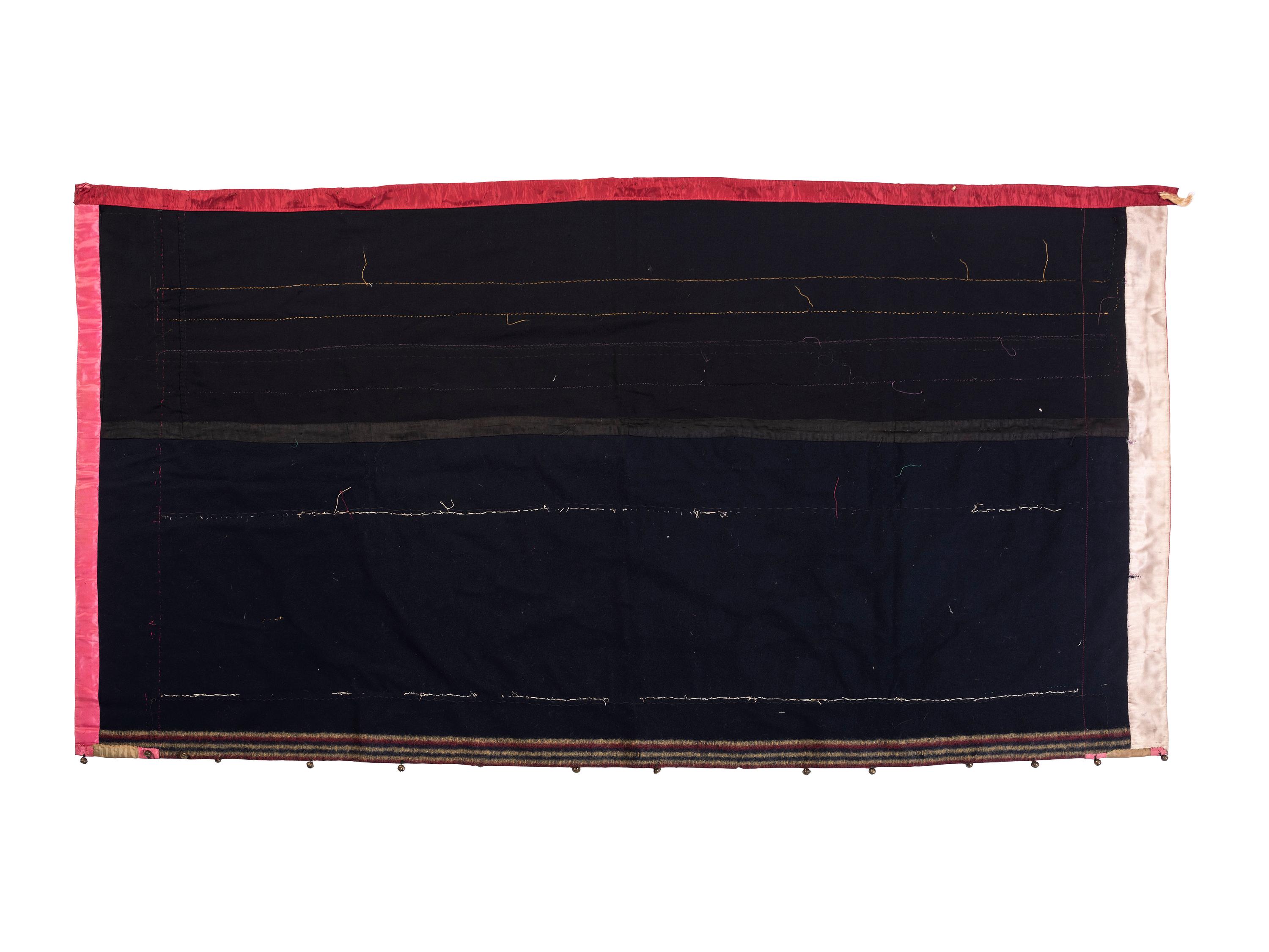 Osage Ribbonwork and Beaded Wool Skirt