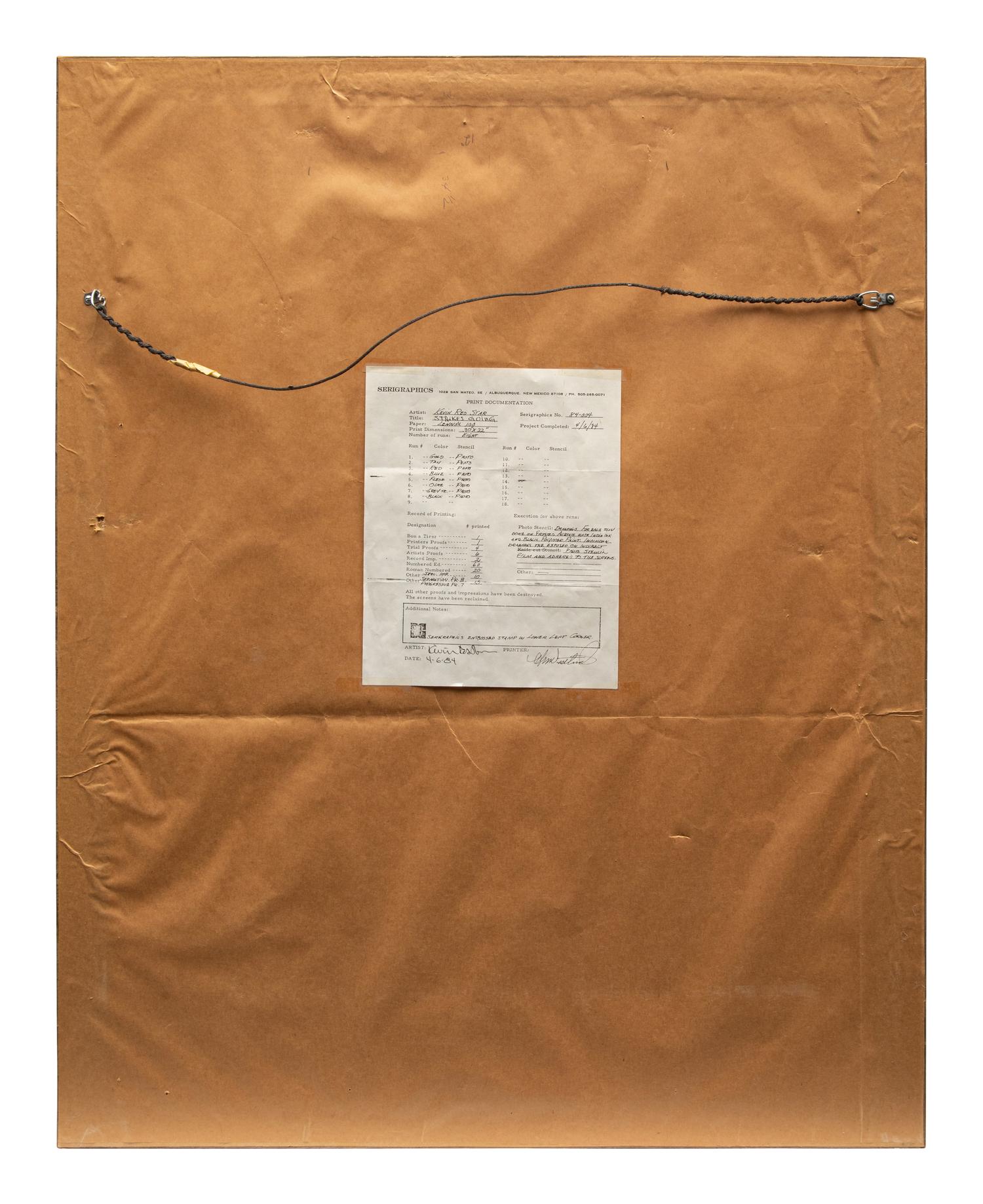 Strikes Going, Artist's Proof