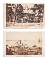 [CIVIL WAR]. BRADY, Mathew, photographer. 2 CDVs of military activity in Virginia.