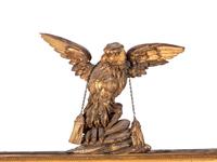 A George III Style Giltwood Mirror with an Eagle Finial