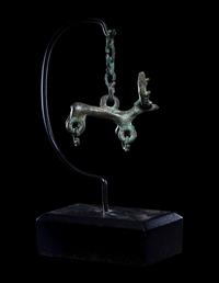 A Luristan Bronze Stag on a Chain