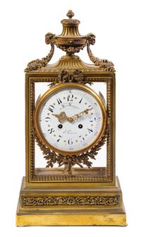 A Napoleon III Gilt-Bronze Mantel Clock — MAISON MARQUIS, THIRD QUARTER 19TH CENTURY