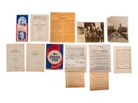 [ROOSEVELT, Franklin Delano (1882-1945). A large group of broadsides, pamphlets, tickets, and other campaign ephemera.
