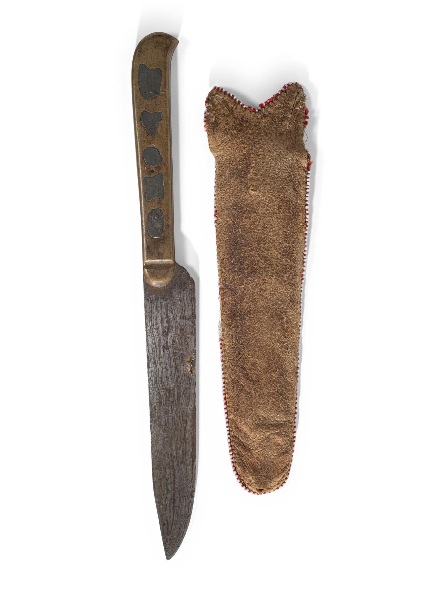 Great Lakes Quilled Knife Sheath, with Cartouche Knife