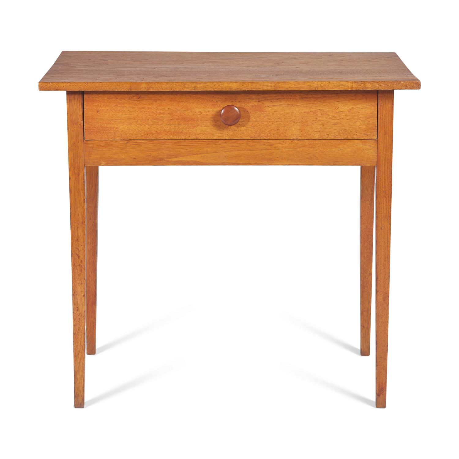 A Shaker One-Drawer Butternut Stand