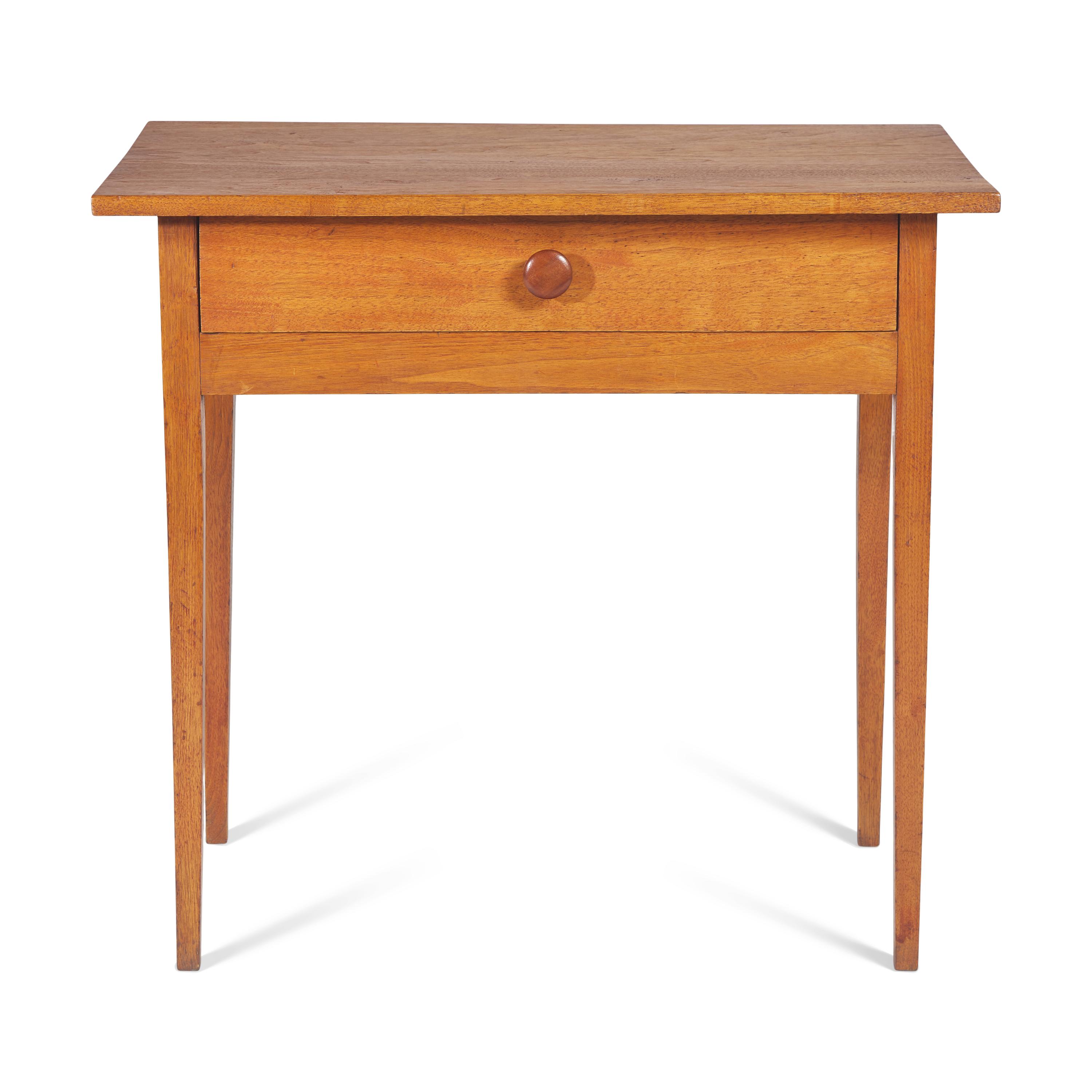 A Shaker One-Drawer Butternut Stand