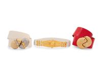 Four Judith Leiber Belts