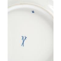 Three Meissen Porcelain Parcel Gilt and Hand Painted Fruit Plates