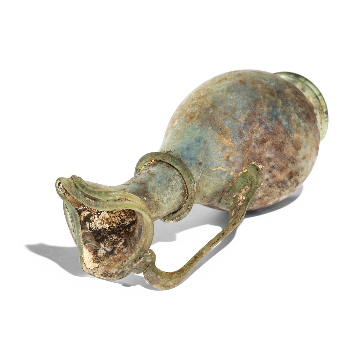 A Late Roman Pale Green Glass Jug