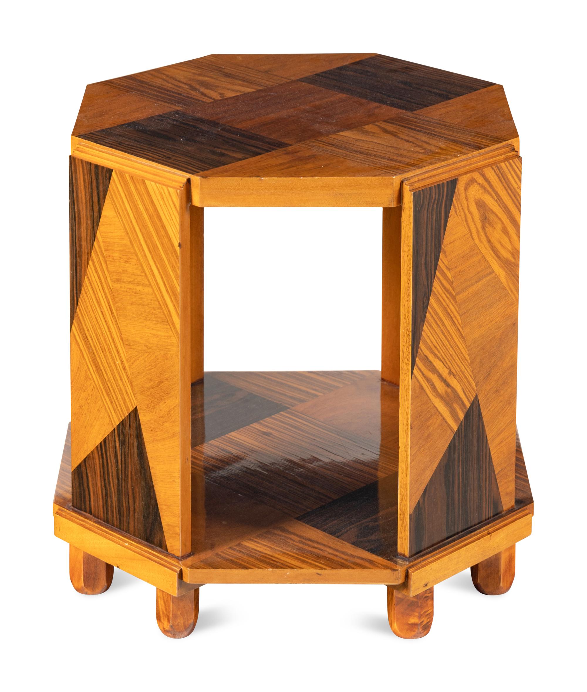 An Art Deco Style Octagonal Side Table
