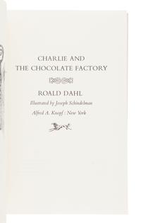 DAHL, Roald (1916-1990). Charlie and the Chocolate Factory. New York: Alfred A. Knopf, 1964.