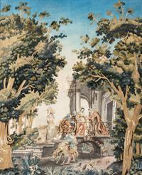 An English Needlework Embroidered Picture