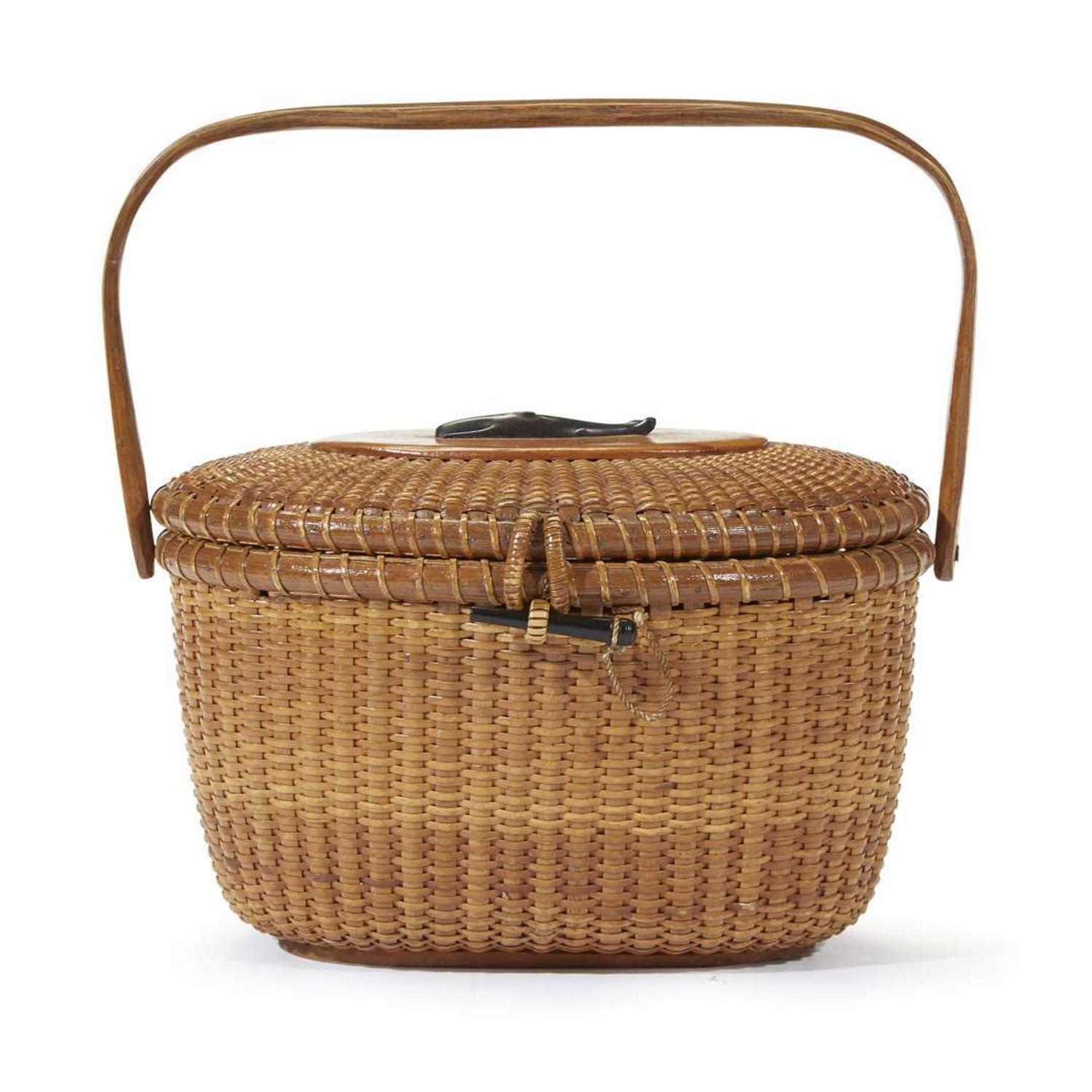 Nantucket basket pocket book Jose Formoso Reyes (1902-1980), Nantucket, MA, circa 1940s
