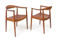 Hans Wegner (Danish, 1914-2007), JOHANNES HANSEN, 1960s, a pair of The Chairs