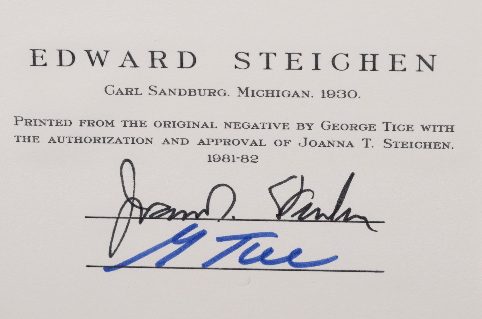 A group of twenty-one photographs (from Twenty-five Photographs printed by George Tice with labels signed by George Tice and Joanna Steichen)