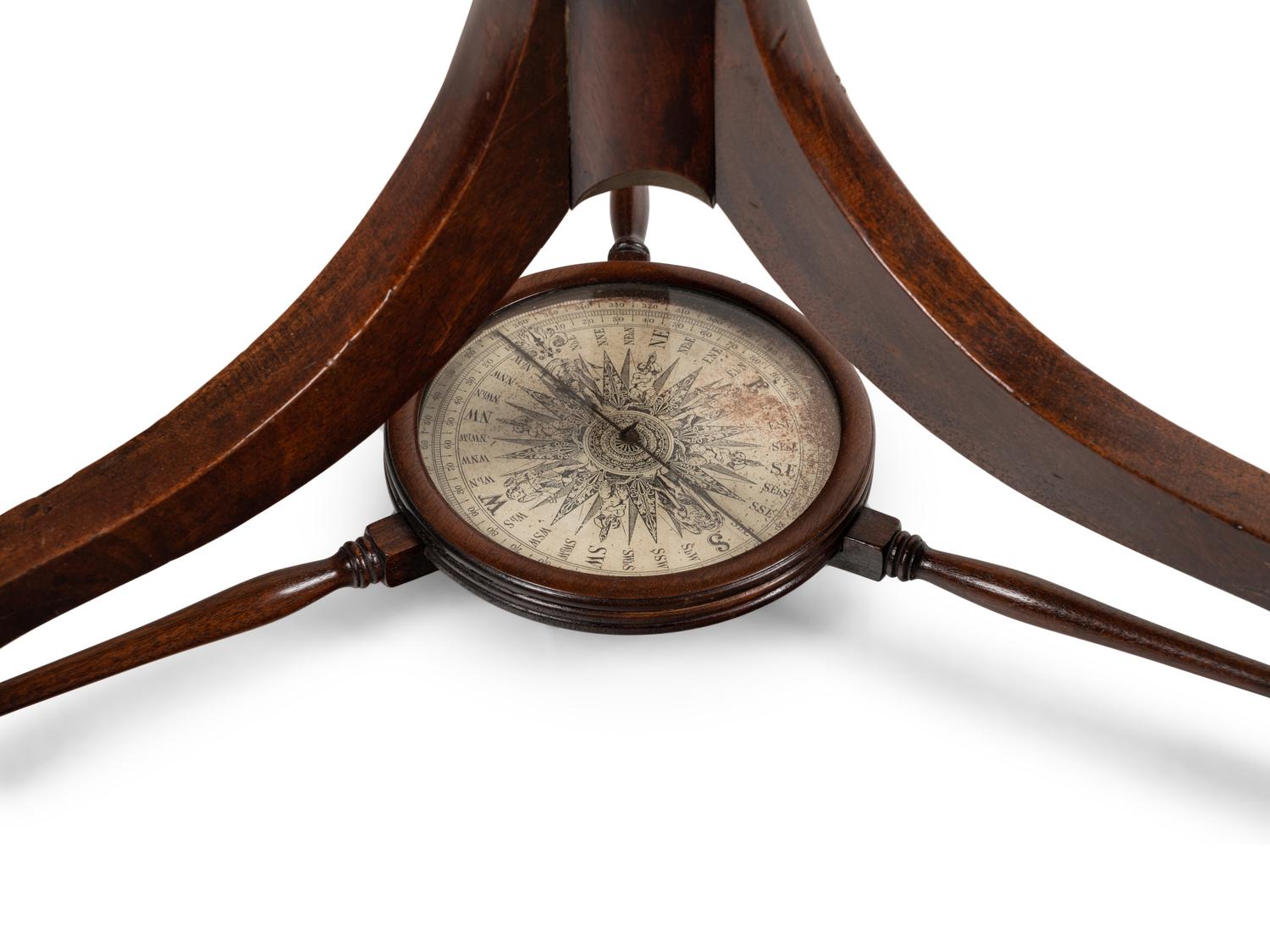 An English Mahogany Eighteen-Inch Terrestrial Globe