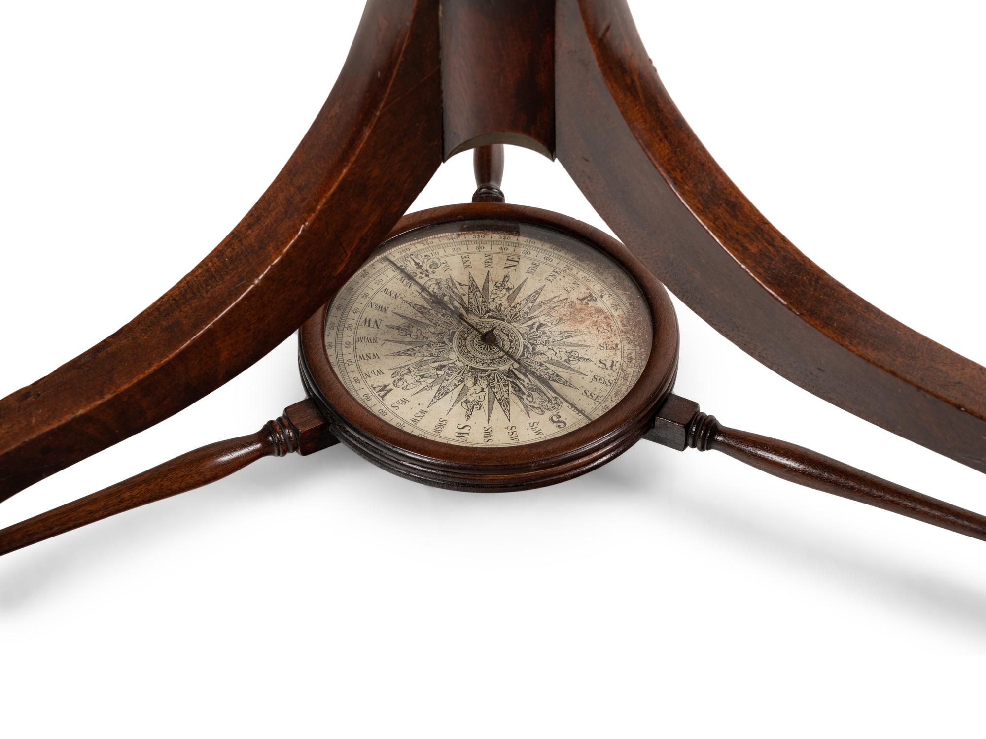 An English Mahogany Eighteen-Inch Terrestrial Globe