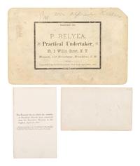[LINCOLN, Abraham (1809-1865)]. A group of 4 images depicting funeral cars and catafalques that conveyed Lincoln's body through the funeral cities.