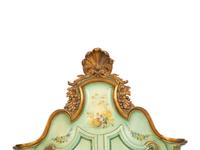 A Venetian Style Painted and Parcel Gilt Cabinet on Stand