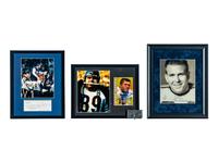 Collection Two of Chicago Bears Legend Mike Ditka's Personal Items Including Hall of Fame Belt Buckle and Signed Display