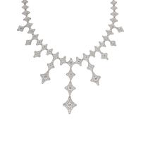 CHIMENTO, DIAMOND AND WHITE GOLD FRINGE NECKLACE
