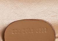 Gucci Beige Leather Handbag with Bamboo Handle